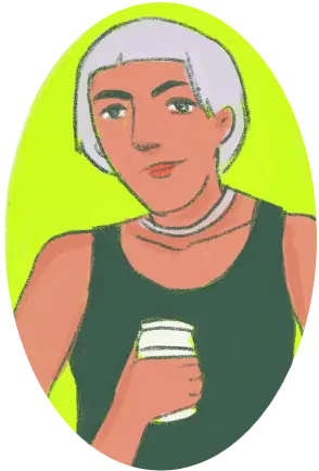 Being Trans hero sticker